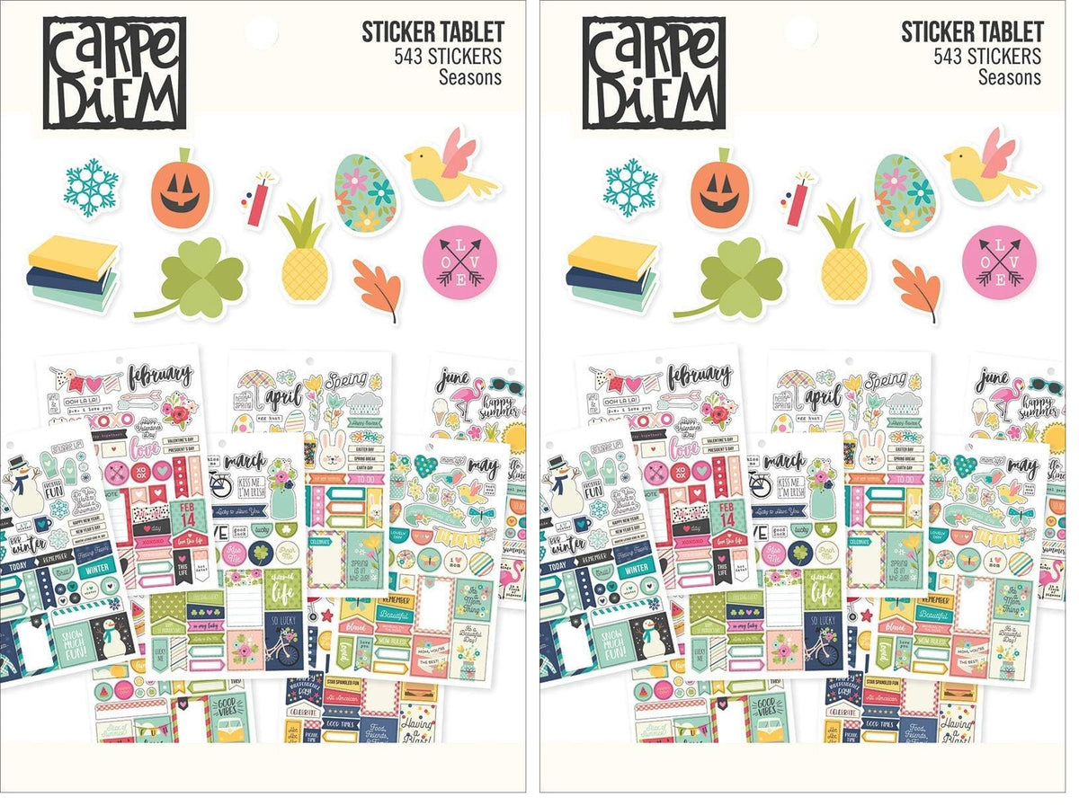 Carpe Diem 7974 Planner Essentials Seasons Sticker Tablet