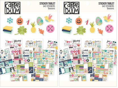 Carpe Diem 7974 Planner Essentials Seasons Sticker Tablet