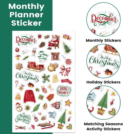 Planner Stickers - Calendar Stickers, 14 Sheets, 1500+ Sticker Per Pack