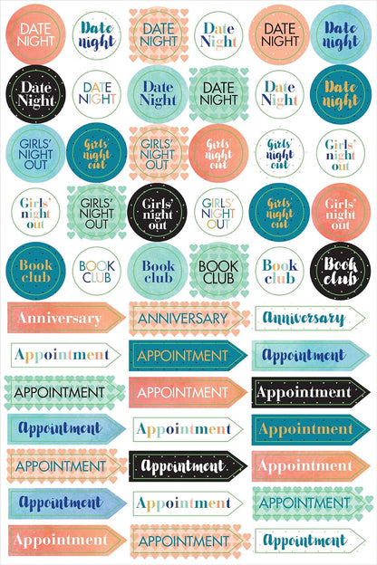 Essentials Mom's Planner Stickers (Set of 575 Stickers)