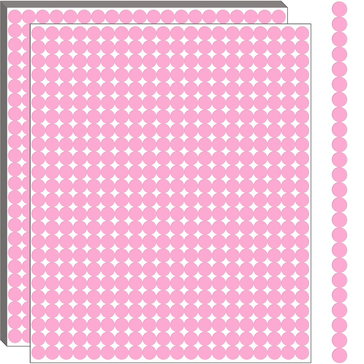 10000 PCS Small Dot Stickers 1/4" Round Color Coding Labels Circle Sticker