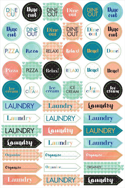 Essentials Mom's Planner Stickers (Set of 575 Stickers)