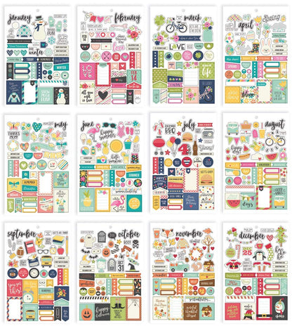 Carpe Diem 7974 Planner Essentials Seasons Sticker Tablet