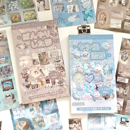 40 Sheets Vintage Scrapbook Stickers Set,Schedule Label Theme Stickers for Junk Journal Supplies,Journaling,Notebook,Calendar,Photo Frame,DIY Craft(Schedule Tracking)