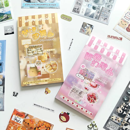 40 Sheets Vintage Scrapbook Stickers Set,Schedule Label Theme Stickers for Junk Journal Supplies,Journaling,Notebook,Calendar,Photo Frame,DIY Craft(Schedule Tracking)