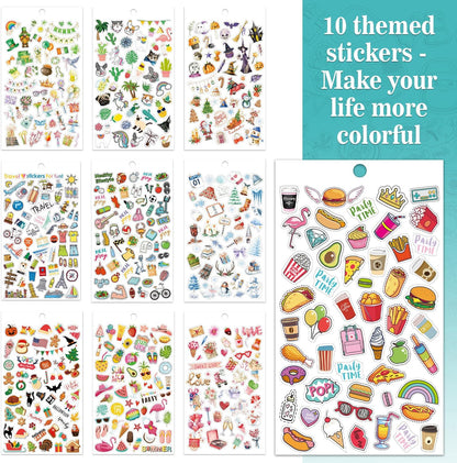 Planner Stickers - 28 Sheets, Journal Stickers for Monthly Weekly and Daily