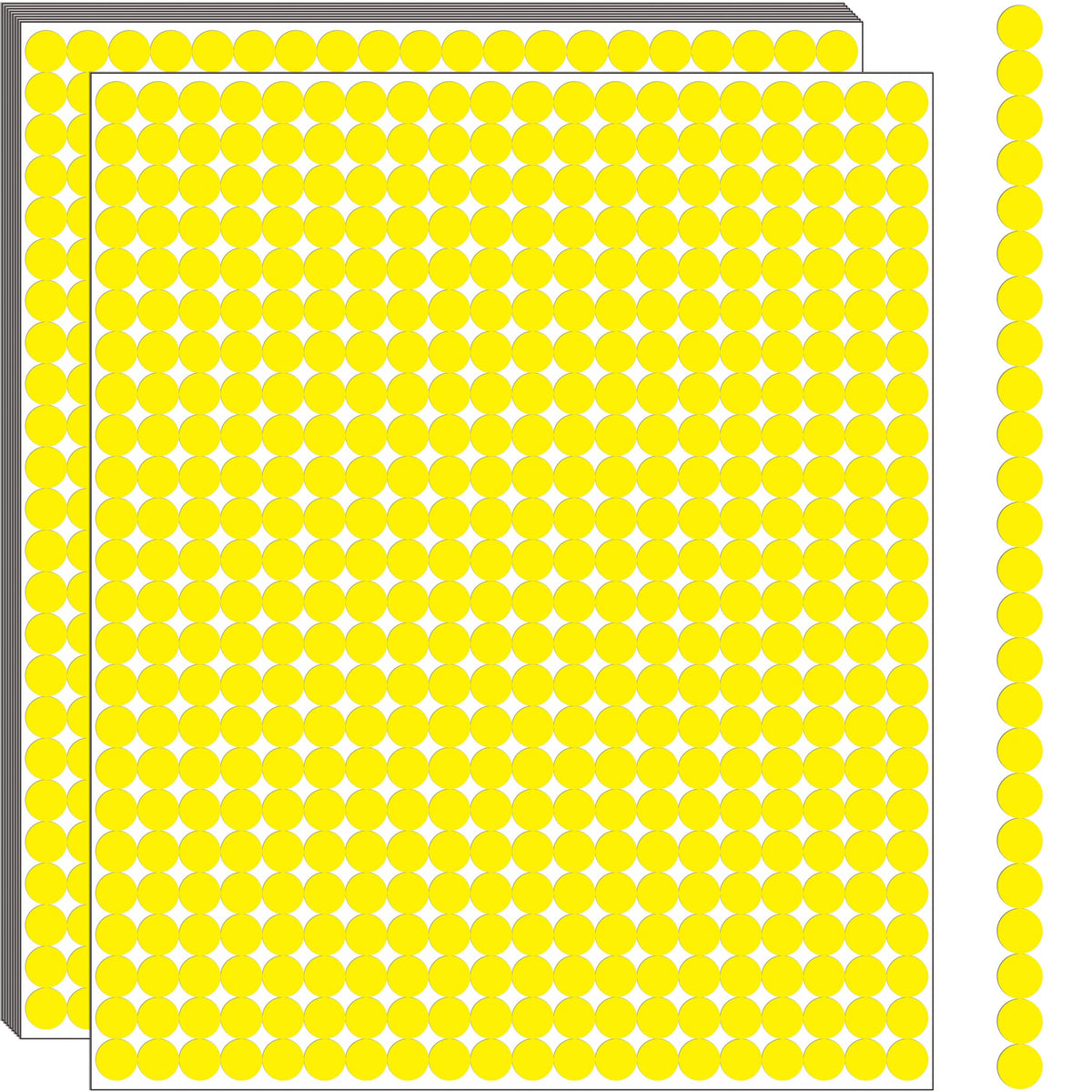 10000 PCS Small Dot Stickers 1/4" Round Color Coding Labels Circle Sticker