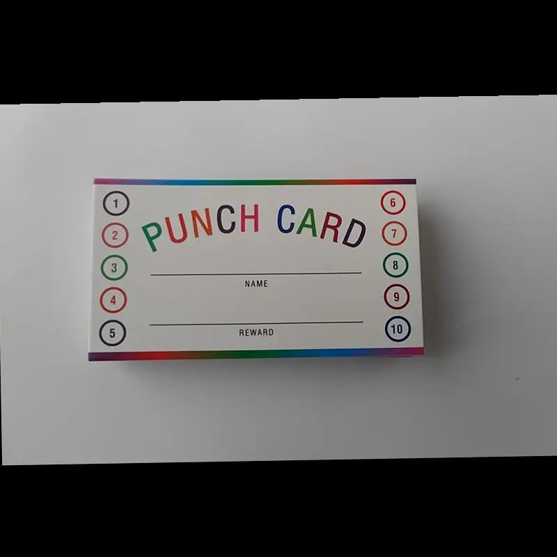 50 Pcs Punch Cards Numbers 1-10, Ideal for Classroom Use, Student Behavior Rewards, Incentive Punch Cards, Educational Supplies, School Classroom Supplies, Visual Learning Tools, Learning Materials, Teaching Supplies