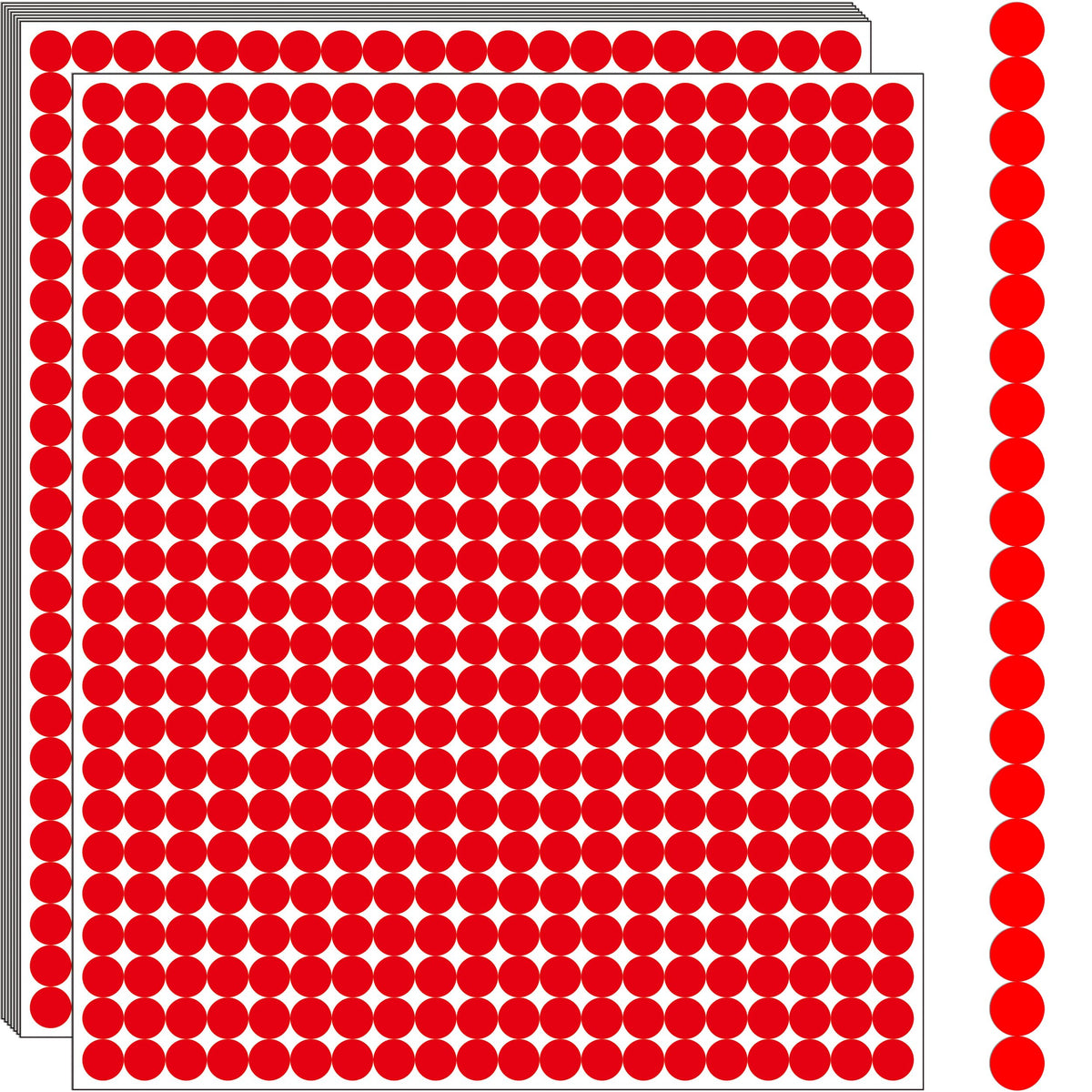 10000 PCS Small Dot Stickers 1/4" Round Color Coding Labels Circle Sticker