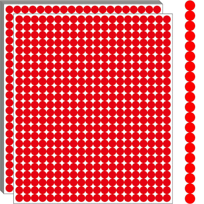 10000 PCS Small Dot Stickers 1/4" Round Color Coding Labels Circle Sticker