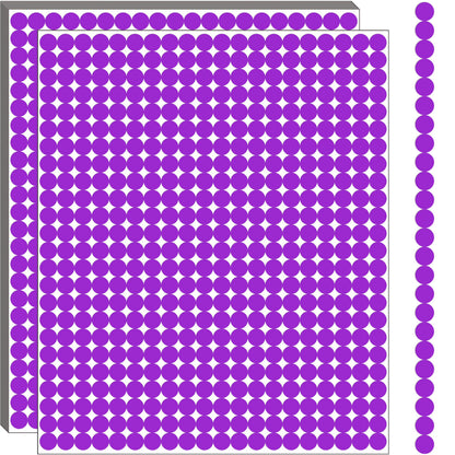 10000 PCS Small Dot Stickers 1/4" Round Color Coding Labels Circle Sticker