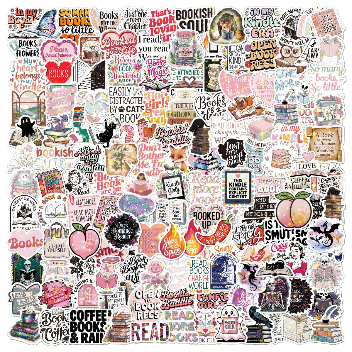 120Pcs Vintage Aesthetic Stickers for Adults, Verseyi Waterproof Scrapbook Journal Daily Planner Diary Notebook Handbook Stickers, Scrapbooking Supplies for DIY Paper Crafts Vinyl Sticker Bulk