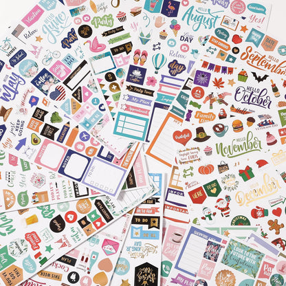 Planner Stickers - Monthly Planner Stickers and Accessories 25 Pages