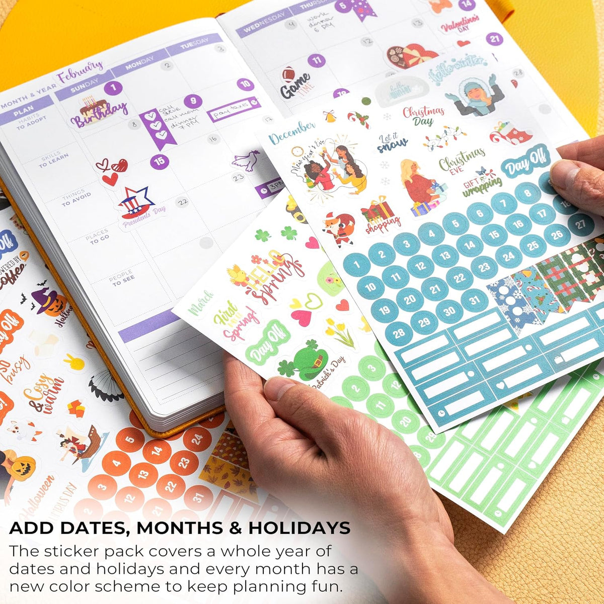 Clever Fox Mega Sticker Pack, Happy Calendar & Journal Accessories, 2000+