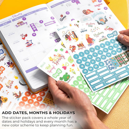 Clever Fox Mega Sticker Pack, Happy Calendar & Journal Accessories, 2000+
