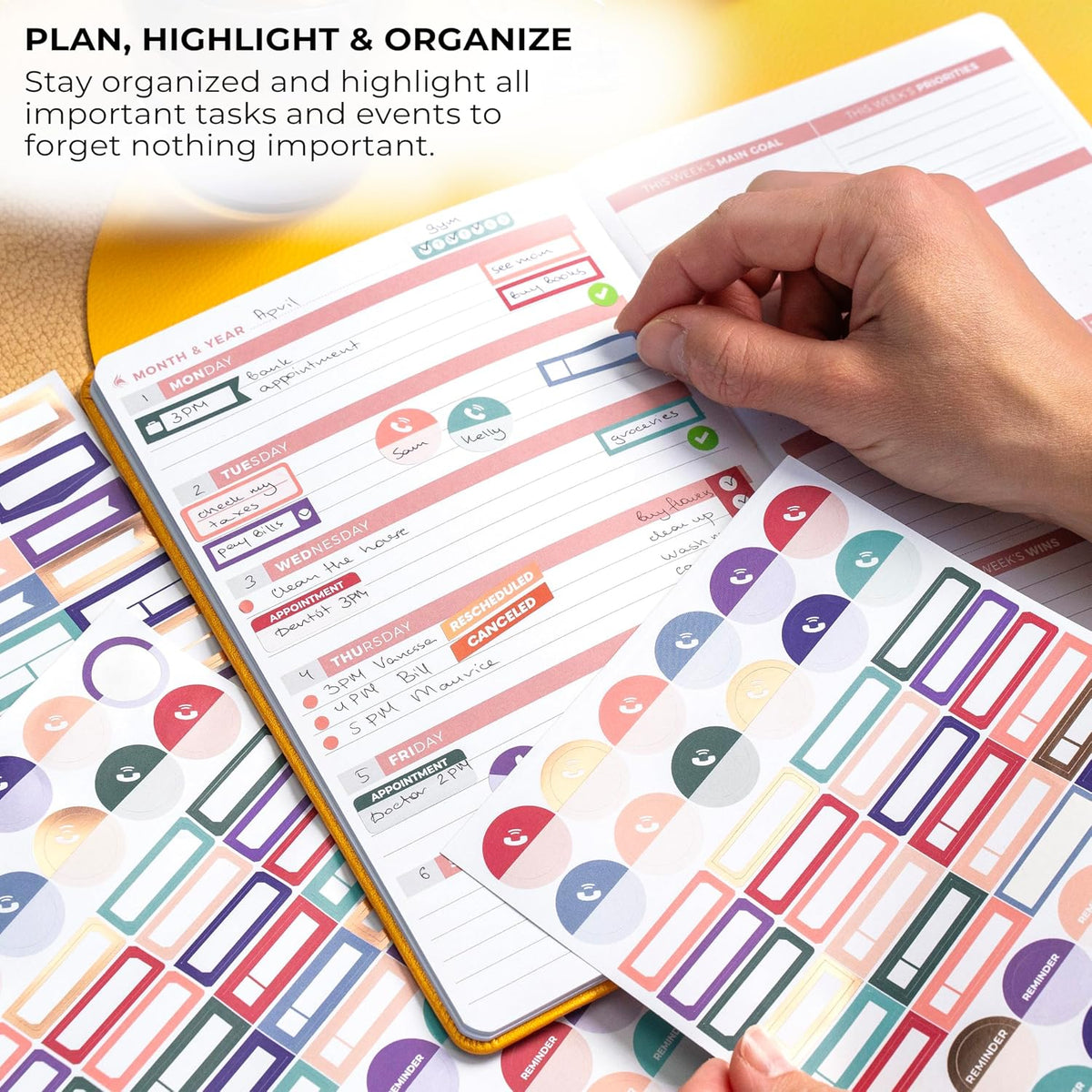 Clever Fox Mega Sticker Pack, Happy Calendar & Journal Accessories, 2000+