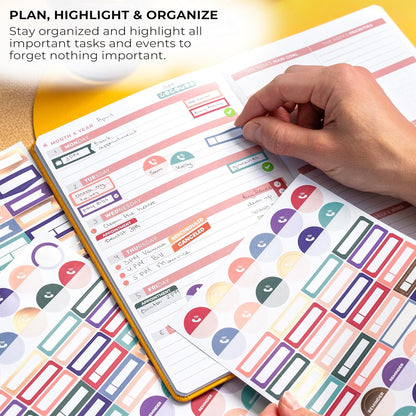 Clever Fox Mega Sticker Pack, Happy Calendar & Journal Accessories, 2000+