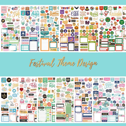 Planner Stickers - Monthly Planner Stickers and Accessories 25 Pages
