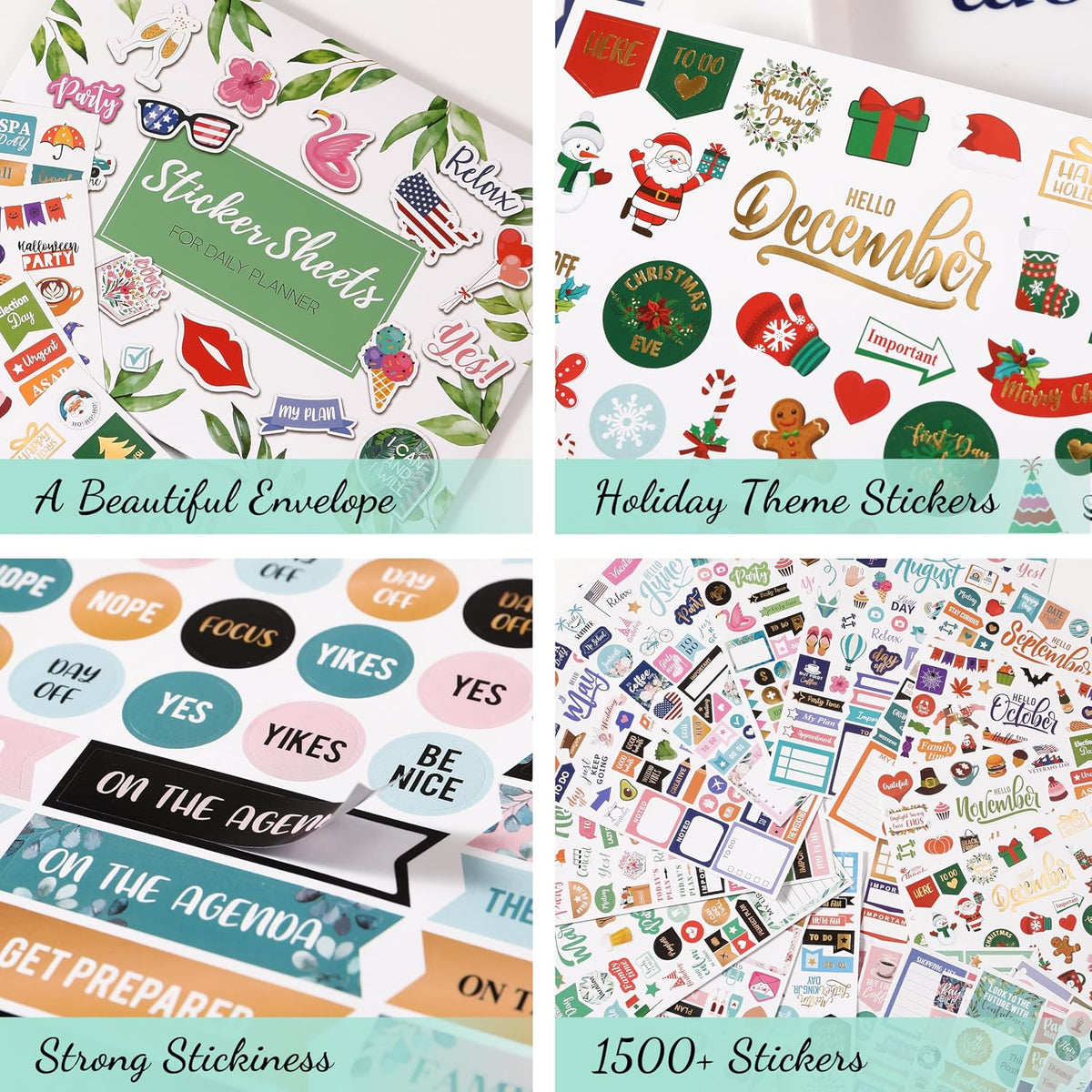 Planner Stickers - Monthly Planner Stickers and Accessories 25 Pages