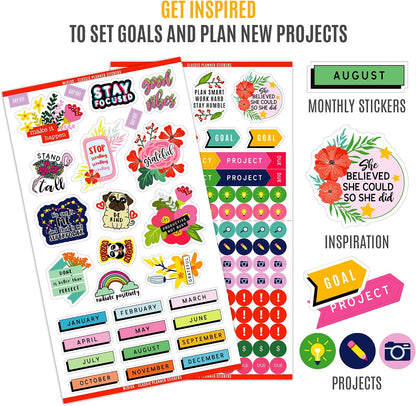 Mirida Planner Stickers, 1867 Daily Icons for Journal & Calendar