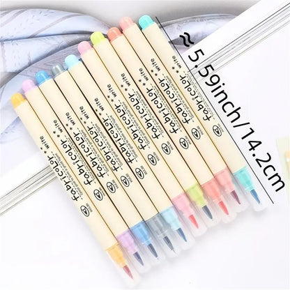 [Back To School] 10-color Soft-tip Brush Pens - Perfect for Calligraphy Art & Stationery! Art School Supplies Art Drawing Supplies