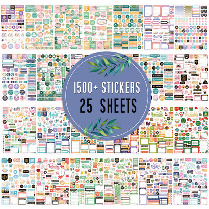 Planner Stickers - Monthly Planner Stickers and Accessories 25 Pages