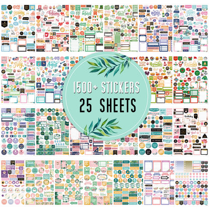 Planner Stickers - Monthly Planner Stickers and Accessories 25 Pages