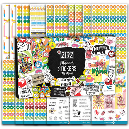Vladi Creative Rude & Humorous Planner Stickers - 660pcs, 12 Sheets, Funny Adult Curse, Meme & Rude Stickers for Planners, Journals & Organizers, Hilarious & Bold Adult Humor Designs for Personal Use