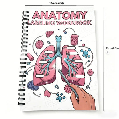 Human Anatomy Annotation Practice Book: Anatomical Learning Guide For Nursing Students College Essentials Learning Materials