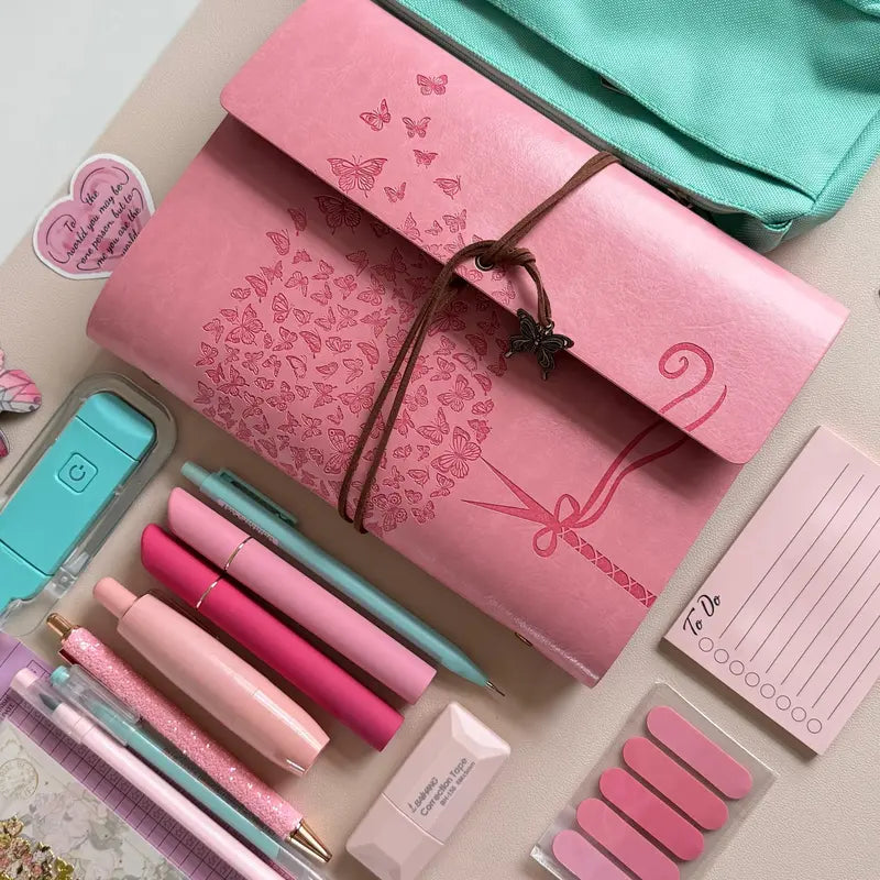 Curated Bookish Stationery Set with Notebook & Accessories – Choose Notebook Size, Item Count & Color Theme (Please Read Description)