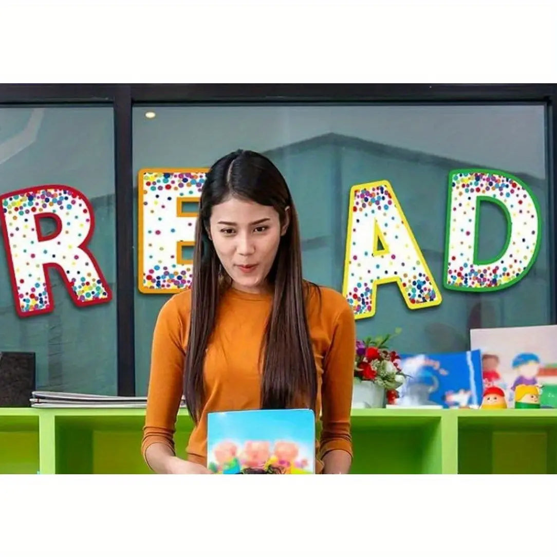 4pcs Frameless Classroom Decorations Literacy Learning Patterns Graphics Reading Poster for Teachers Bulletin Board and Wall Decor for Elementary Middle School Library Read Sign for Home Living Room Bedroom Decor Teaching Supplies 8*10inches