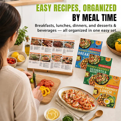 [Releasing Price] Set 6 Kidney Friendly Food List and Recipes Chart, Renal Diet Disease Meal Plan, Kidney Recipes Support, Hyperoxaluria, Oxalate Level, Low Sodium Potassium Phosphorus for CKD Dialysis, Manage Hypertension